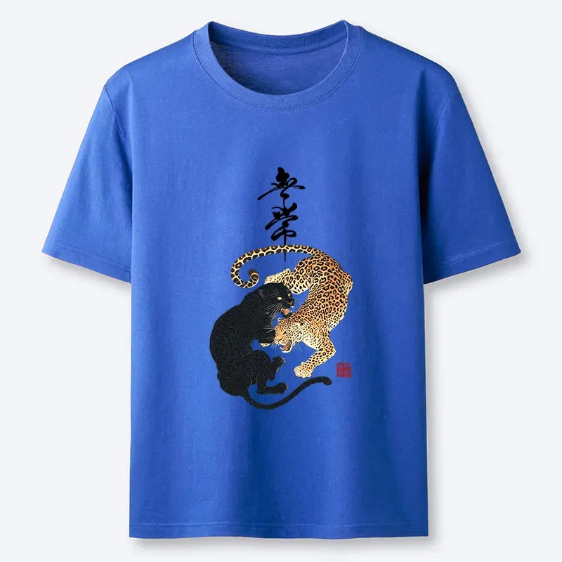 Kyoto-Lion Impermanence Balance-Leopard Classic T-Shirt