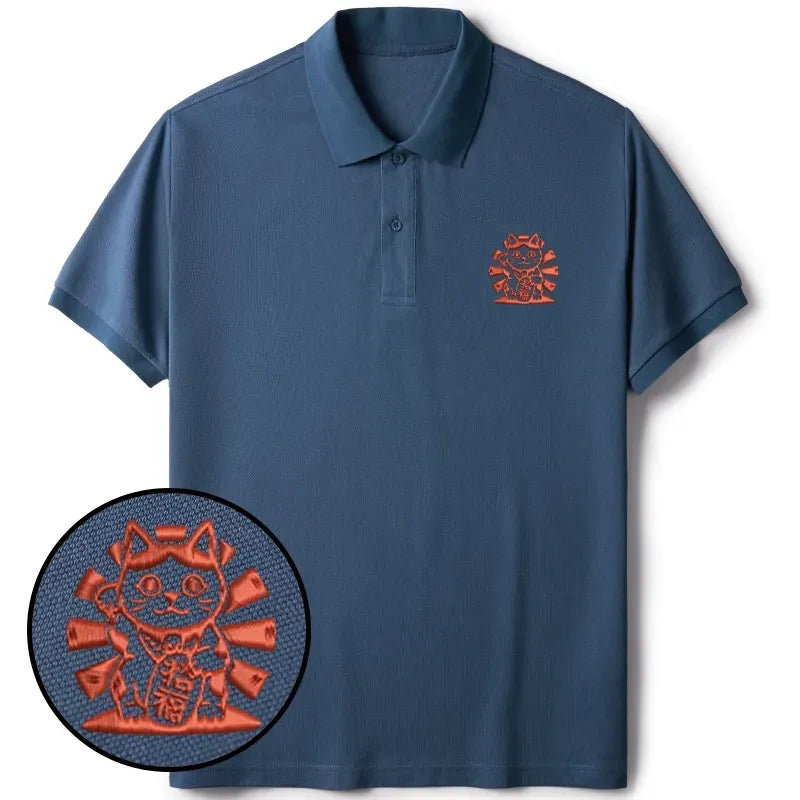 Lucky Cat Polo for Daily Wear Casual