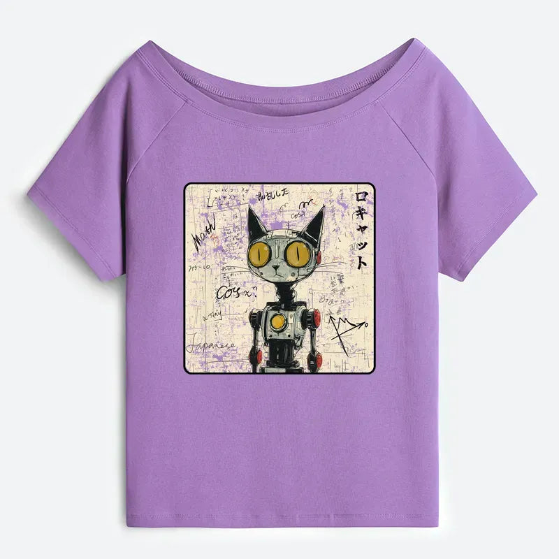 Off Shoulder T-Shirt for Beach Vacation