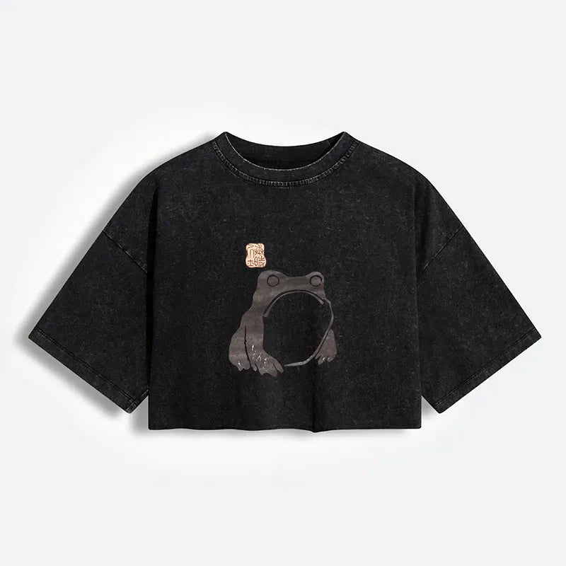 Matsumoto Hoji Frog Design Washed Tee