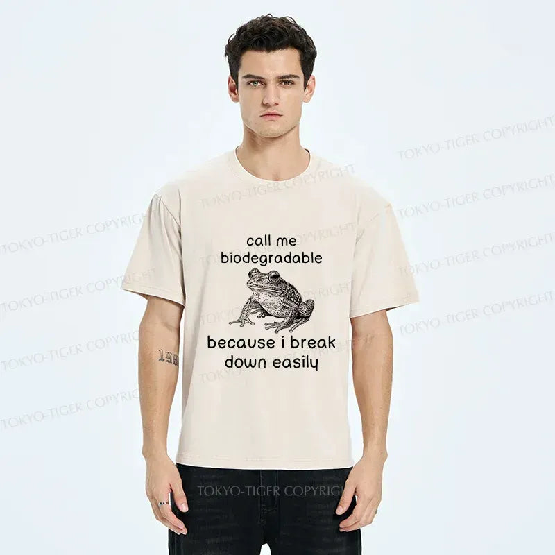 Kyoto-Lion Biodegradable Frog Washed T-Shirt