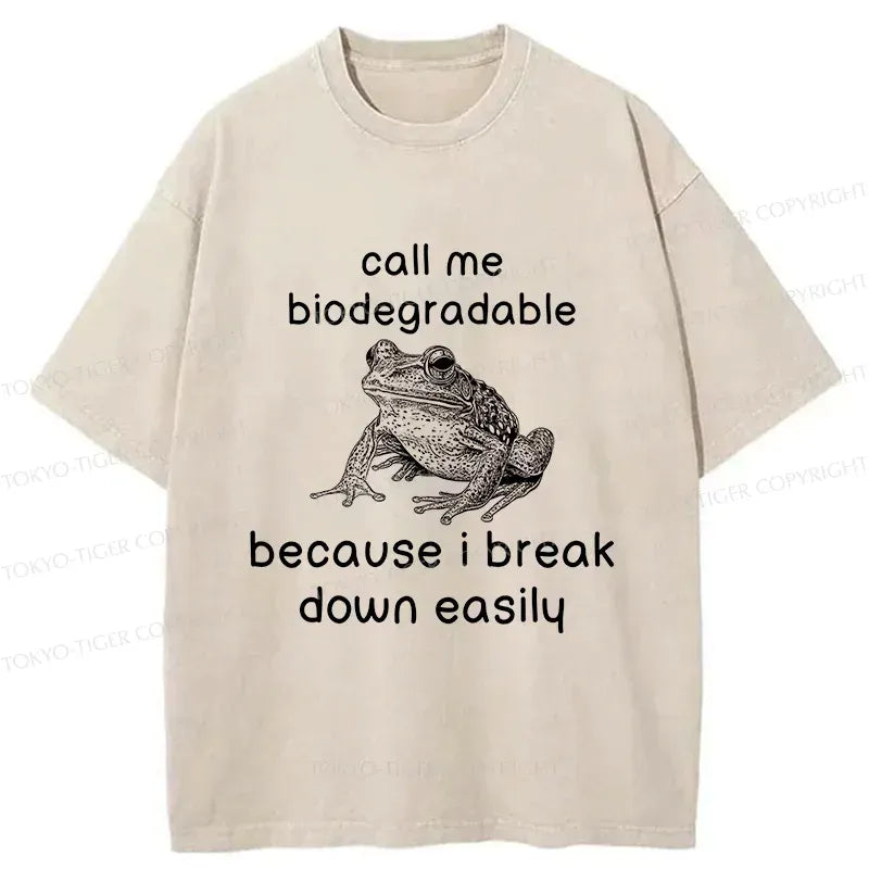 Kyoto-Lion Biodegradable Frog Washed T-Shirt