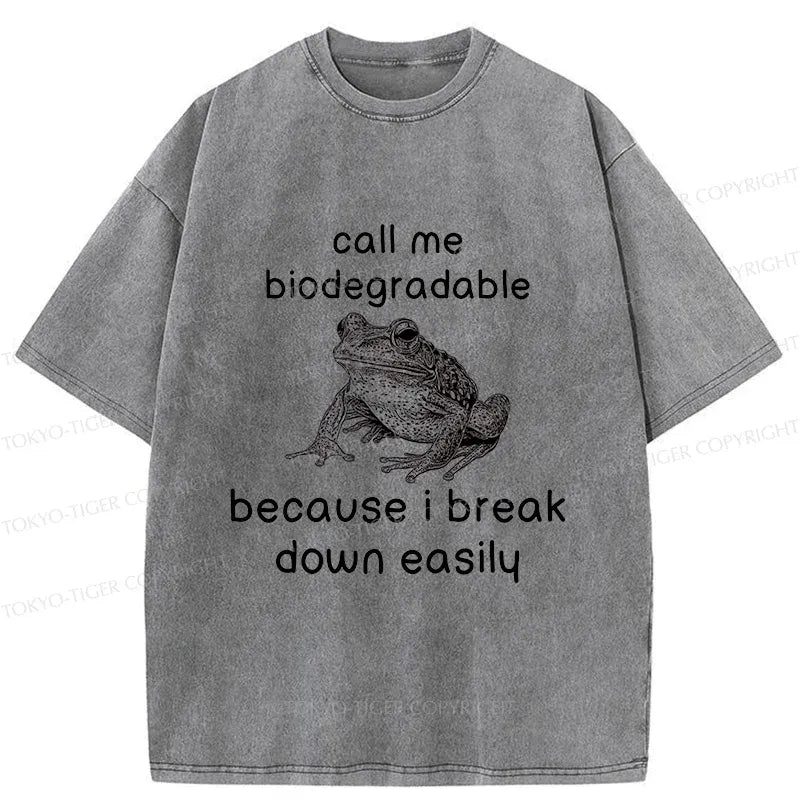 Kyoto-Lion Biodegradable Frog Washed T-Shirt