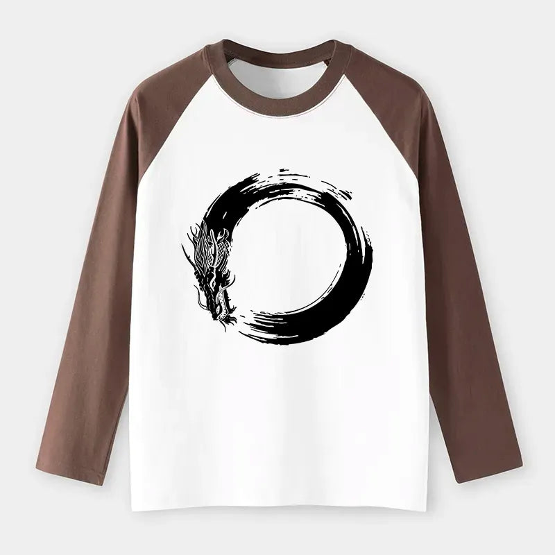 Japanese Dragon Raglan Long Sleeve