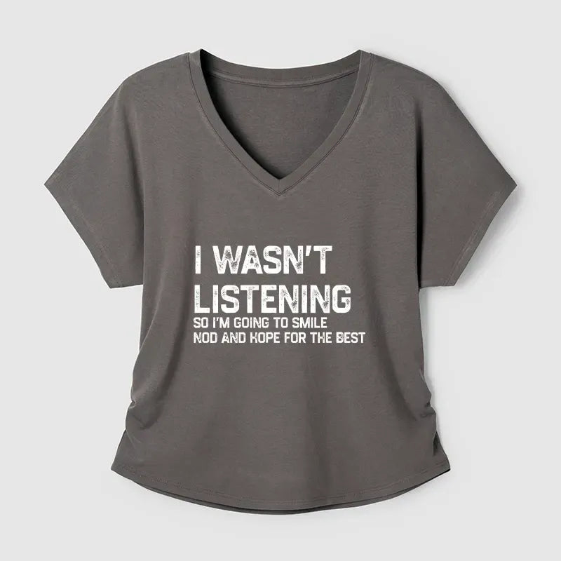 Kyoto-Lion Indifferent To Everything Modal Dolman Sleeve T-Shirt