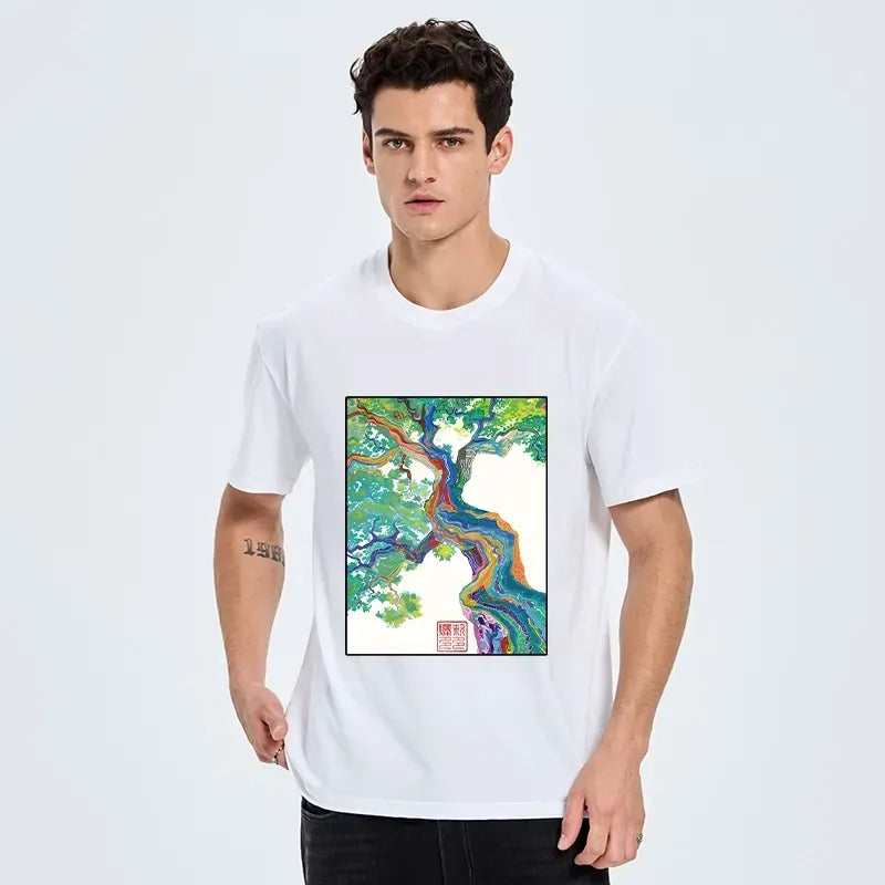 Kyoto-Lion Colorful Magic Tree Classic T-Shirt
