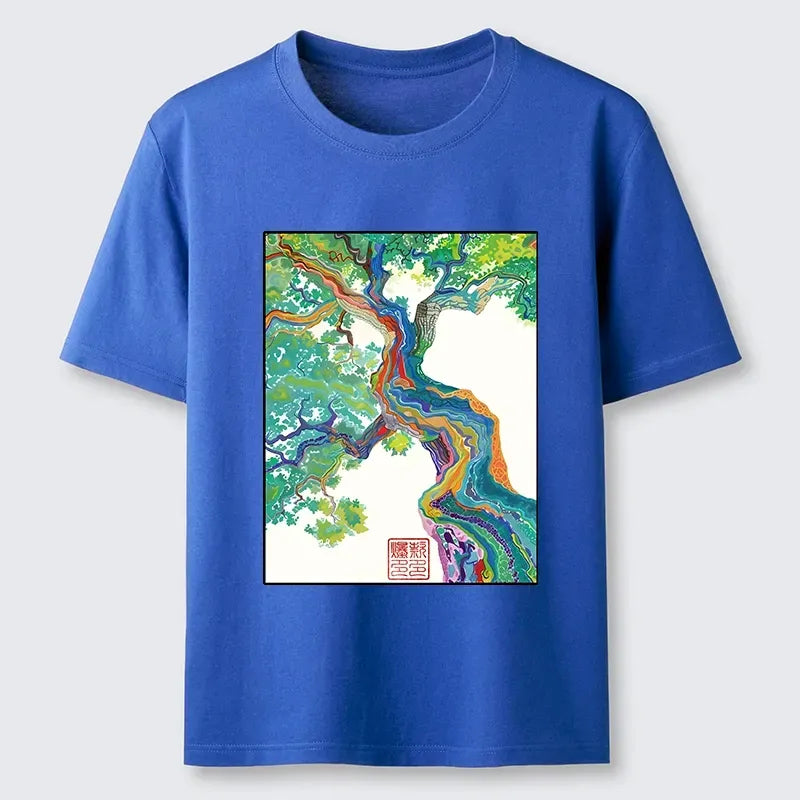 Kyoto-Lion Colorful Magic Tree Classic T-Shirt