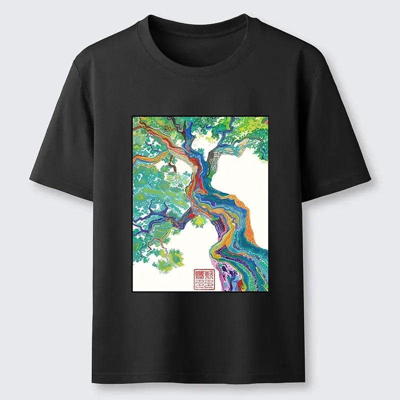 Kyoto-Lion Colorful Magic Tree Classic T-Shirt