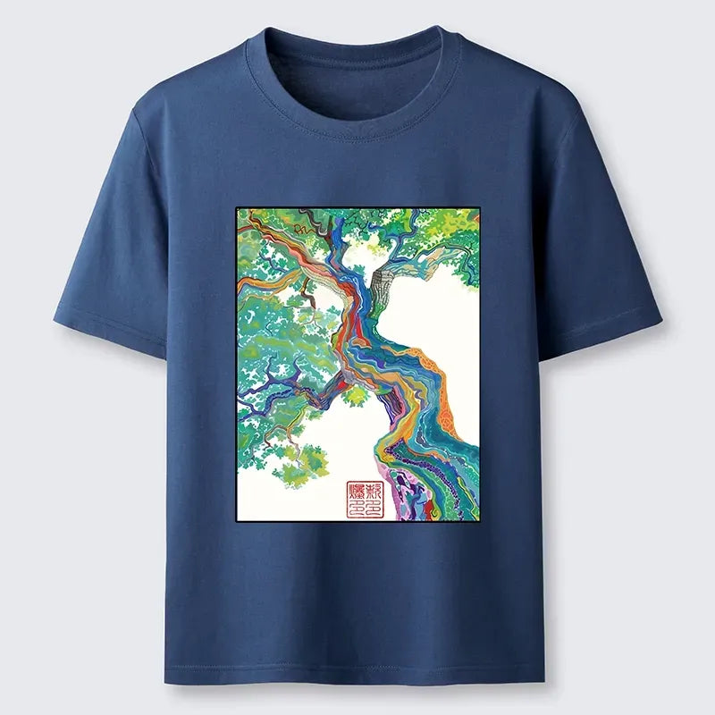 Kyoto-Lion Colorful Magic Tree Classic T-Shirt