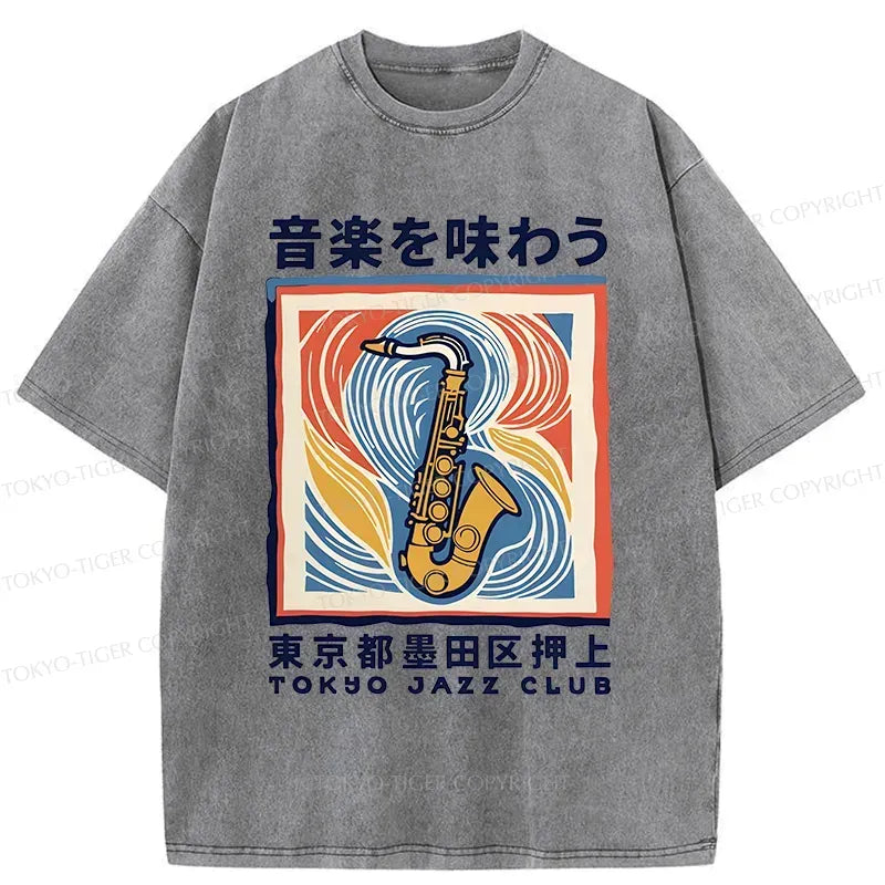 Kyoto-Lion Tokyo Music Washed T-Shirt
