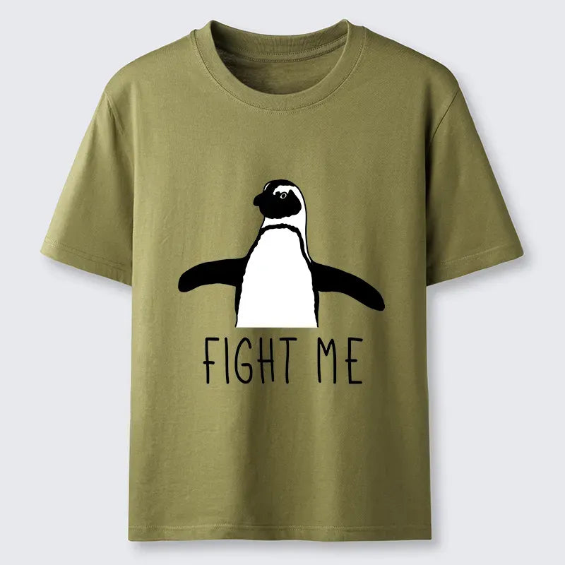 Fighting Penguins Vintage Ukiyo-e T-Shirt