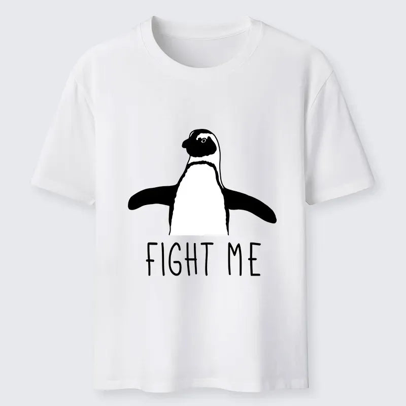 Fighting Penguins Vintage Ukiyo-e T-Shirt