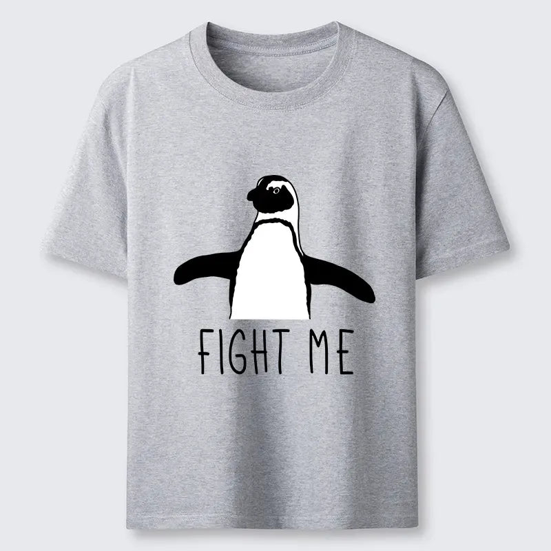 Fighting Penguins Vintage Ukiyo-e T-Shirt