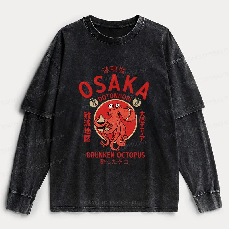 Drunken Octopus Ukiyo-e T-Shirt On Sale