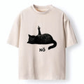 Comfortable Cotton Cat T-Shirt for Gift Idea