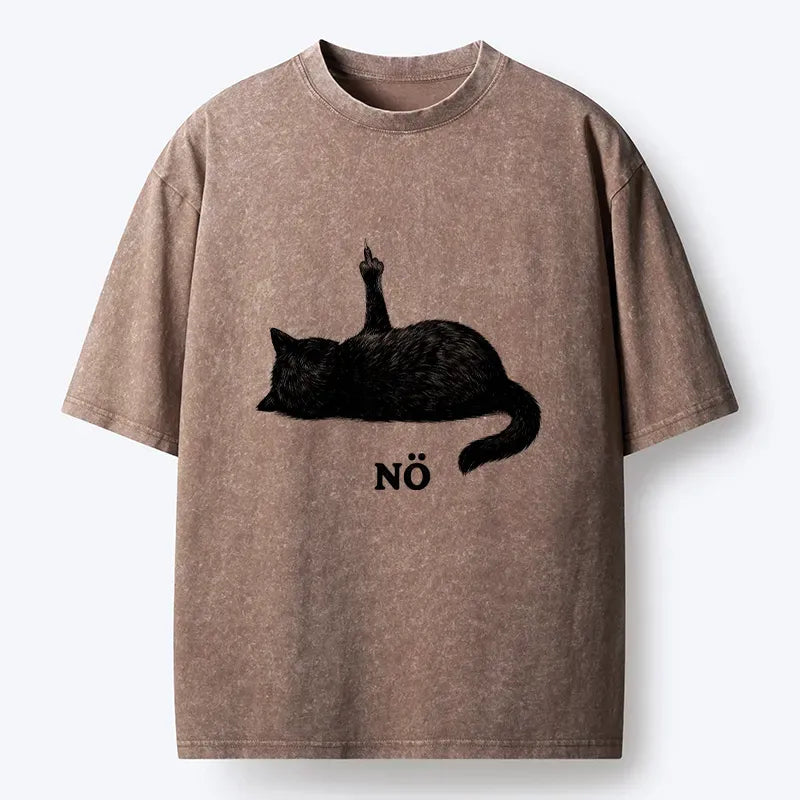 Vintage Unisex Cat T-Shirt for Street Style