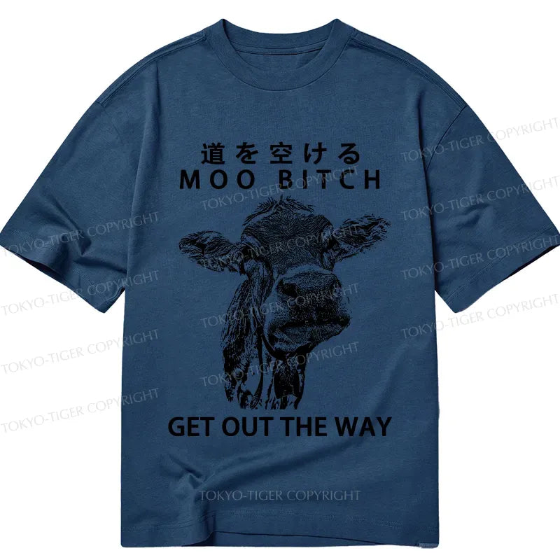 Kyoto Lion Funny Cow T-Shirt on Sale