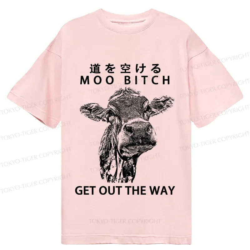 Kyoto Lion Funny Cow T-Shirt on Sale