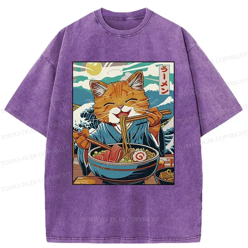 Vintage Japan Cat Tee Gift for Him
