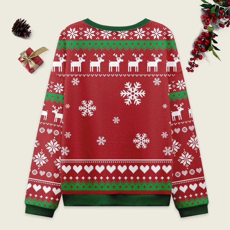 Japanese Red Christmas Ugly Sweatshirt Gift Idea