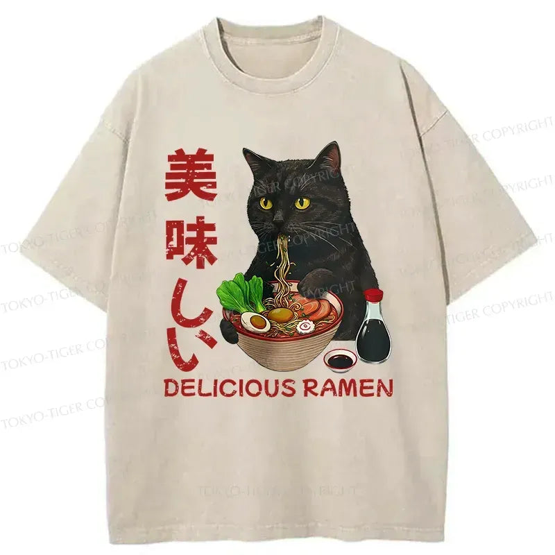 Kyoto Cat Ramen Tee Trending Item