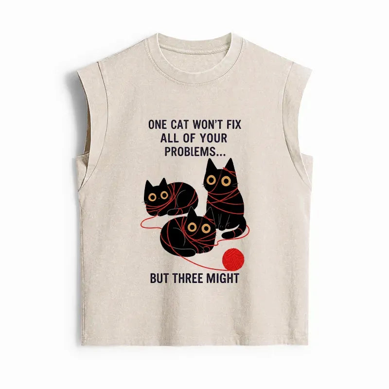 Japanese Cat Tank Top for Women