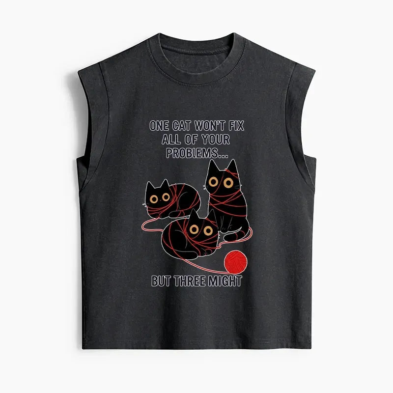 Japanese Cat Tank Top for Women