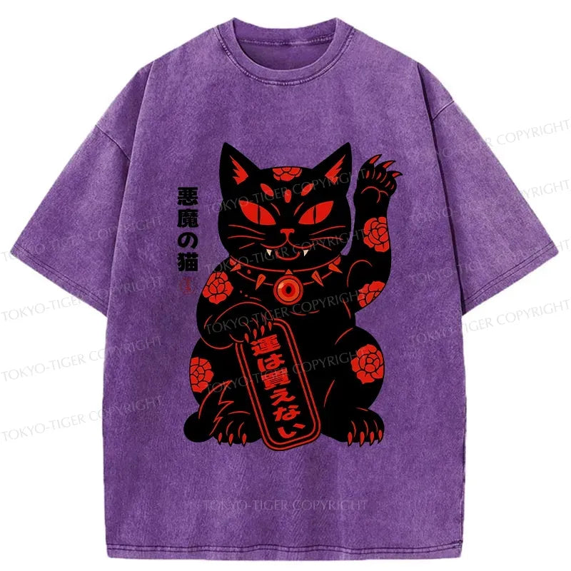 Trendy Lucky Cat T-Shirt for Streetwear