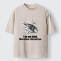 Kyoto-Lion Funny Meme Wind Up Toad No Think No Exist Washed T-Shirt