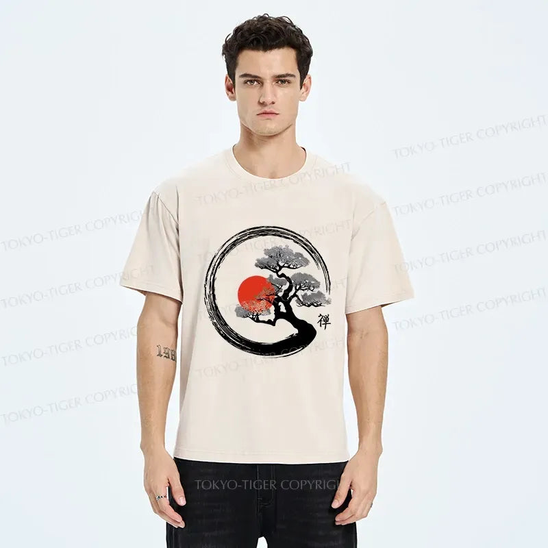 Kyoto-Lion Vintage Bonsai Tree Washed T-Shirt