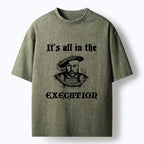 Japanese Vintage Washed T-Shirt for Daily Wear