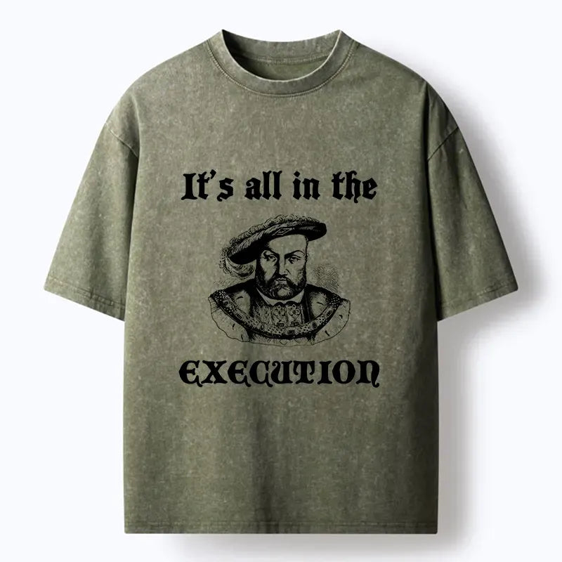 Japanese Vintage Washed T-Shirt for Daily Wear