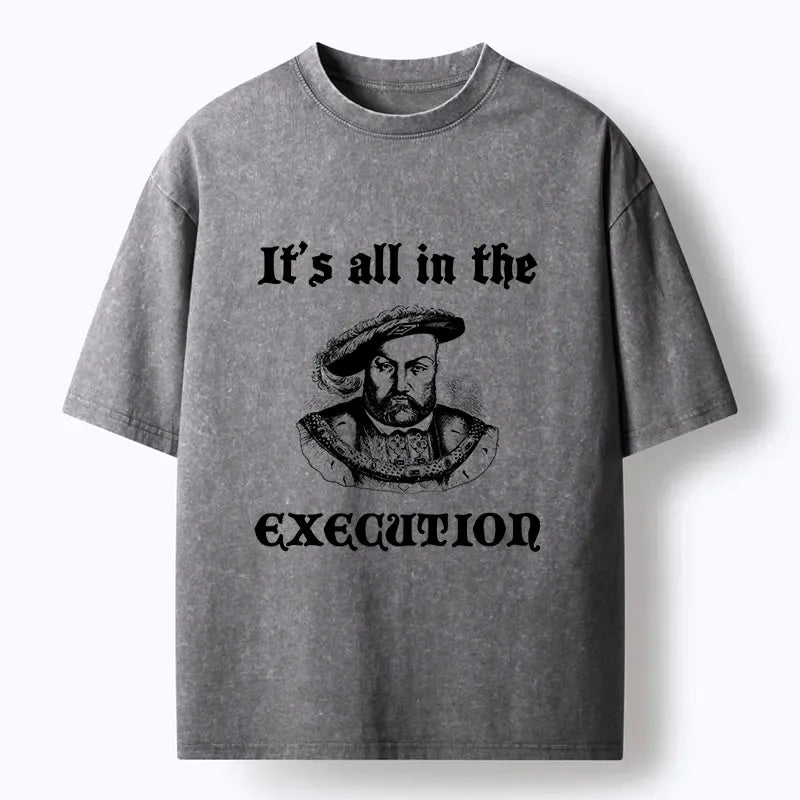 Japanese Vintage Washed T-Shirt for Daily Wear