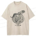 Washed Kyoto Lion T-Shirt Free Shipping