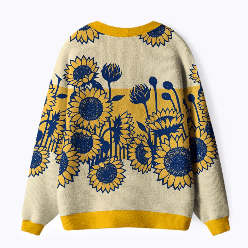 Colorful Ukiyo-e Sweater for Summer
