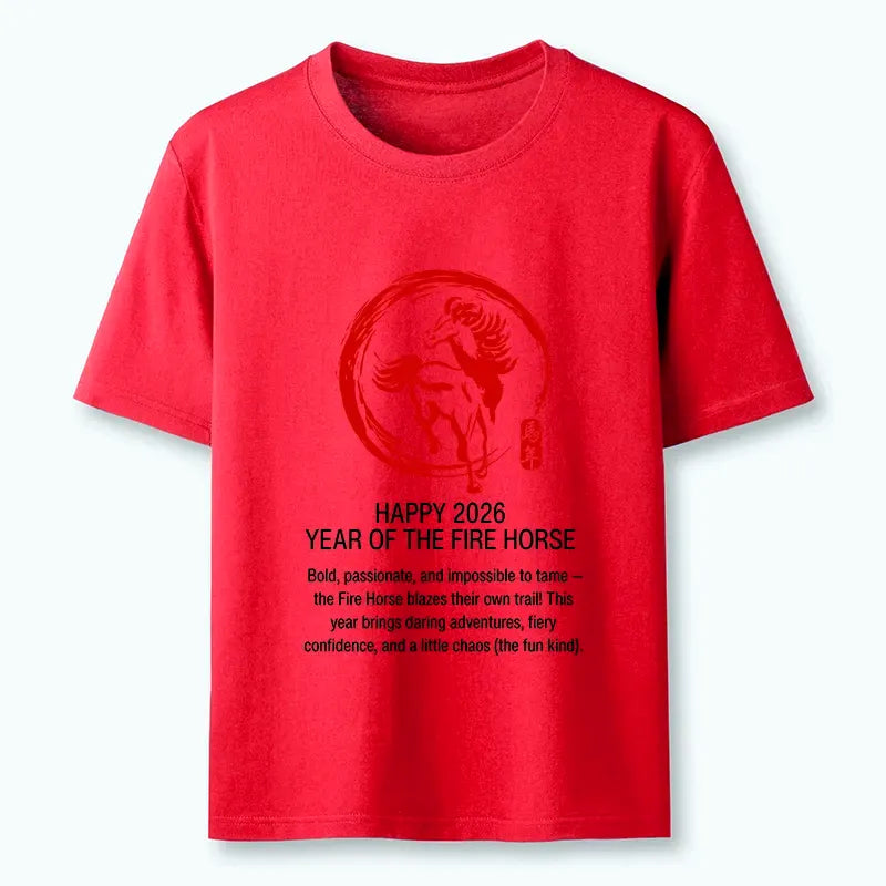 Japanese Fire Horse graphic tee on sale