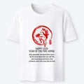 Classic New Year Fire Horse tee for men