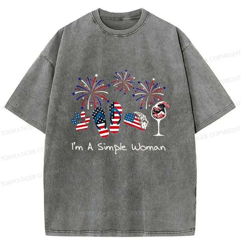 Kyoto-Lion Celebrate Independence Day Washed T-Shirt