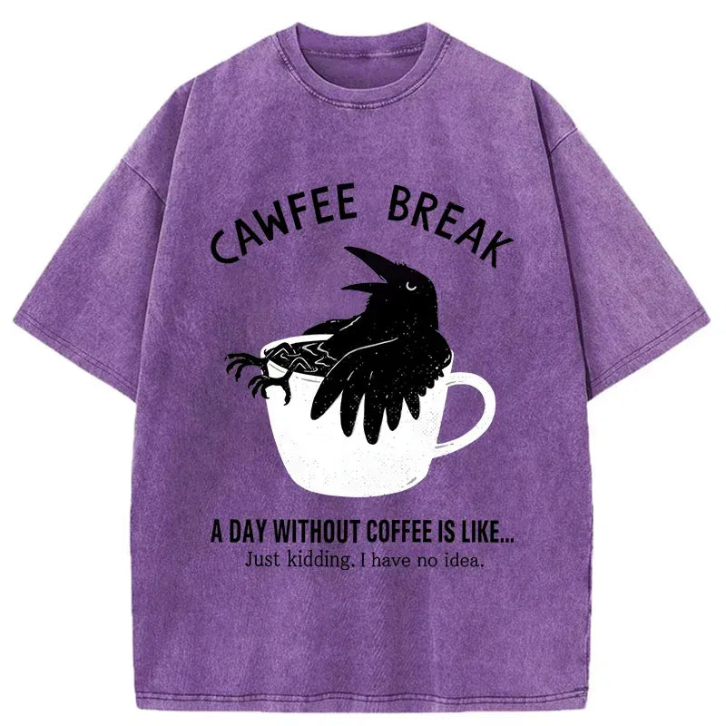 Crows Need Coffee T-Shirt for Streetwear