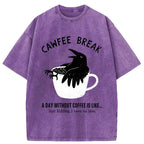 Crows Need Coffee T-Shirt for Streetwear