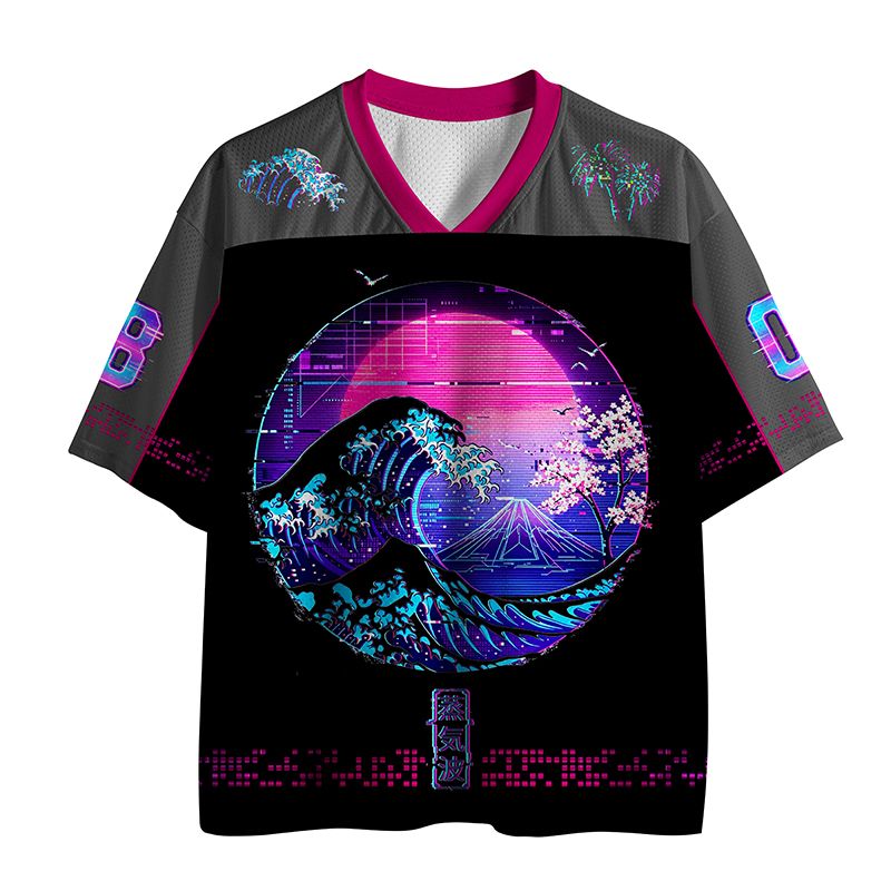 Trending Neon Tides Mesh Jersey
