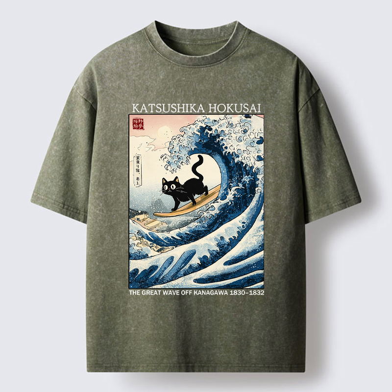 Kyoto-Lion Cat T-Shirt for Vacation