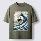 Kyoto-Lion Cat T-Shirt for Vacation