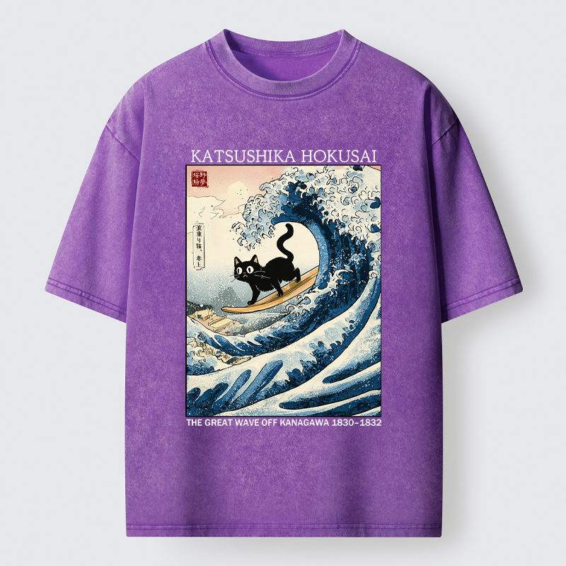 Kyoto-Lion Cat T-Shirt for Vacation