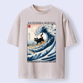 Vintage Ukiyo-e Cat T-Shirt for Streetwear