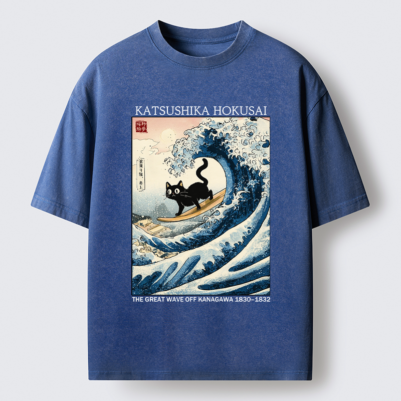 Kyoto-Lion Cat T-Shirt for Vacation