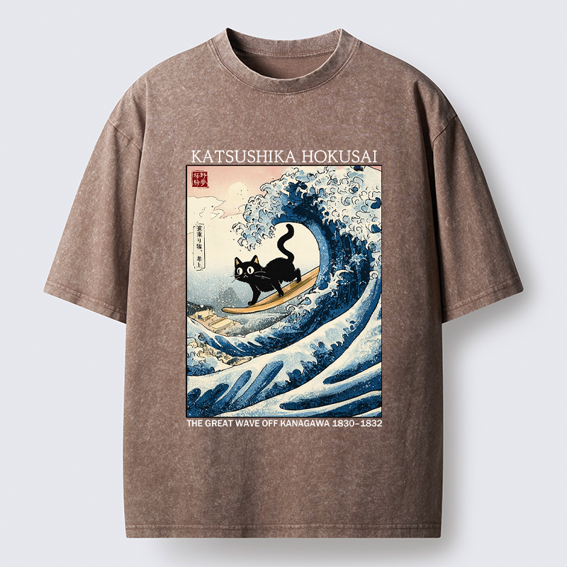 Kyoto-Lion Cat T-Shirt for Vacation