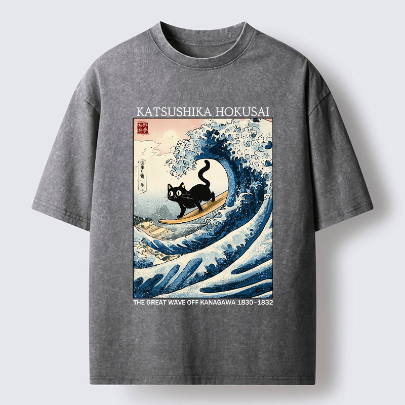 Kyoto-Lion Cat T-Shirt for Vacation