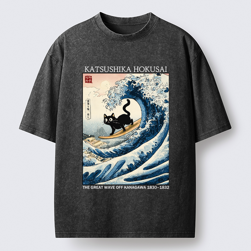 Kyoto-Lion Cat T-Shirt for Vacation