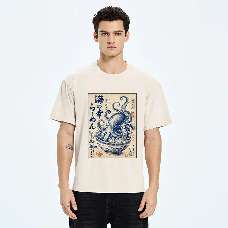 Vintage Japanese Ramen T-Shirt for Summer